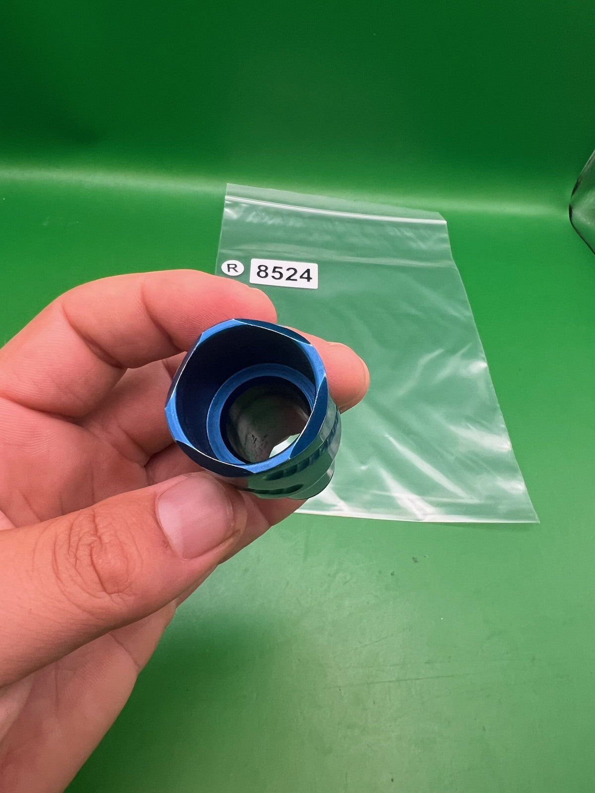 Smart Parts Impulse High Rise Feedneck Blue Anodized Aluminum Twist Lock