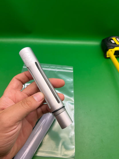 Infamous Silencio FXL Barrel Back Autococker Thread Dust Silver
