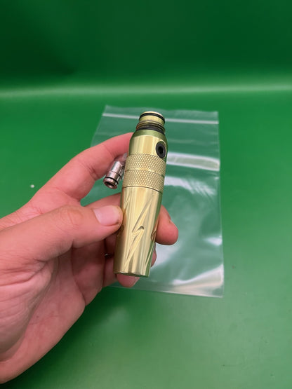 Bob Long Torpedo Inline HPR Regulator Gold New Style w/ Elbow Fitting