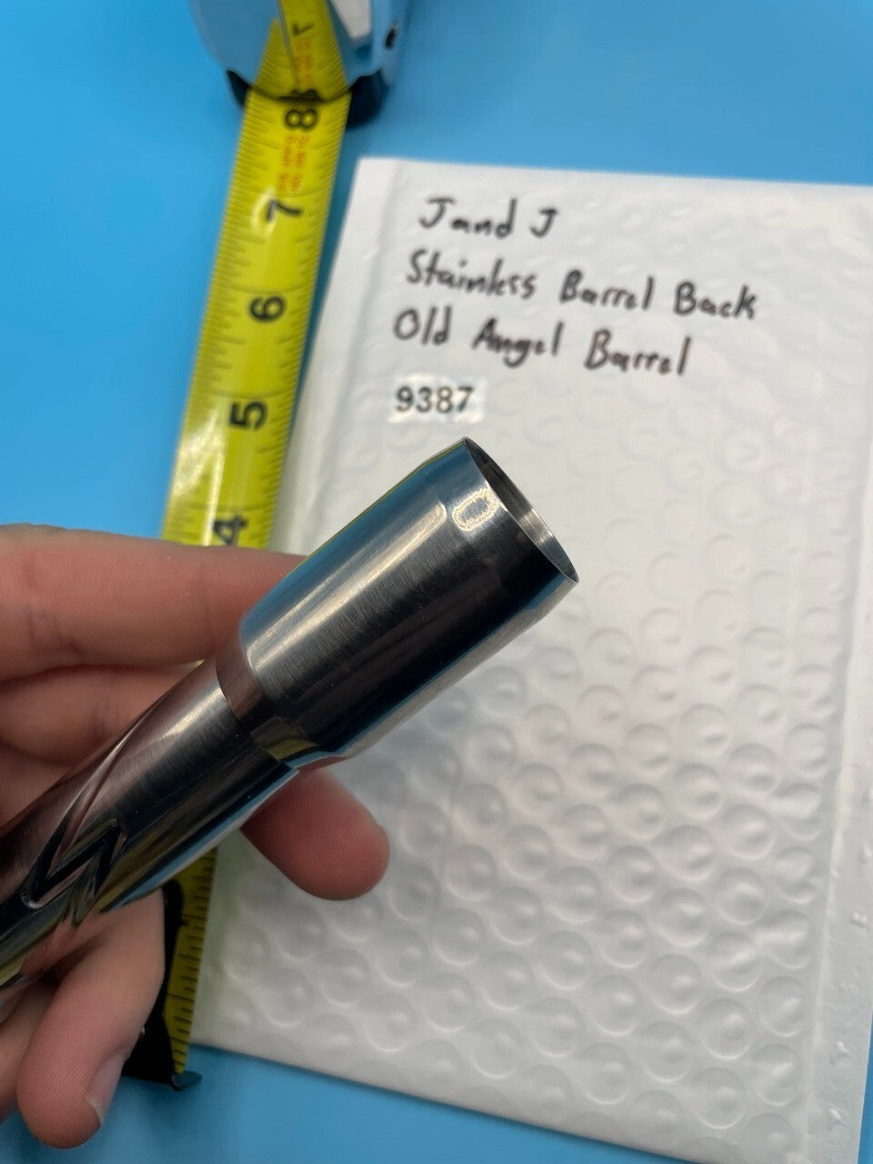J and J Stainless Barrel Back Old Angel Barrel