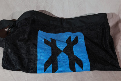 HK Army Pod Bag Black Paintball Harness Pack With Teal Barrel Swab