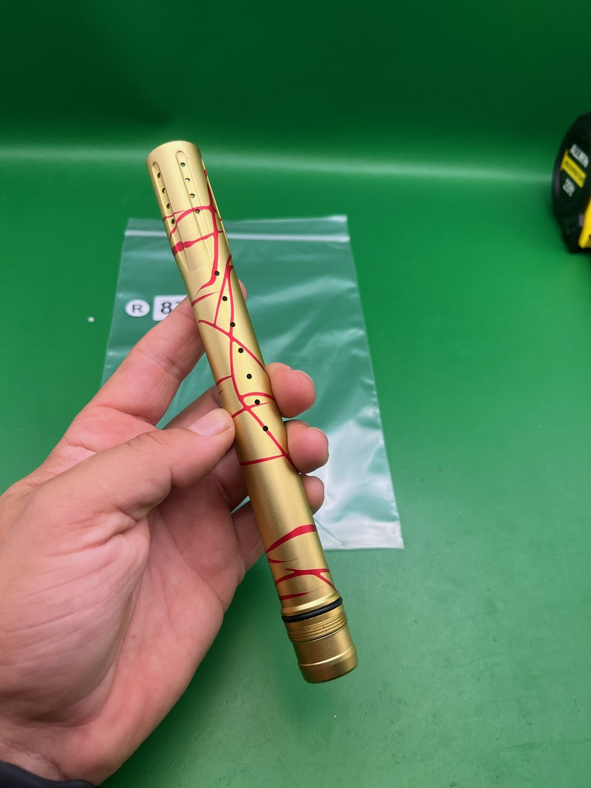 Dye Ultralite UL 14" Front Barrel Tip Gold Red Splash UL ULS GEO EGO LUXE