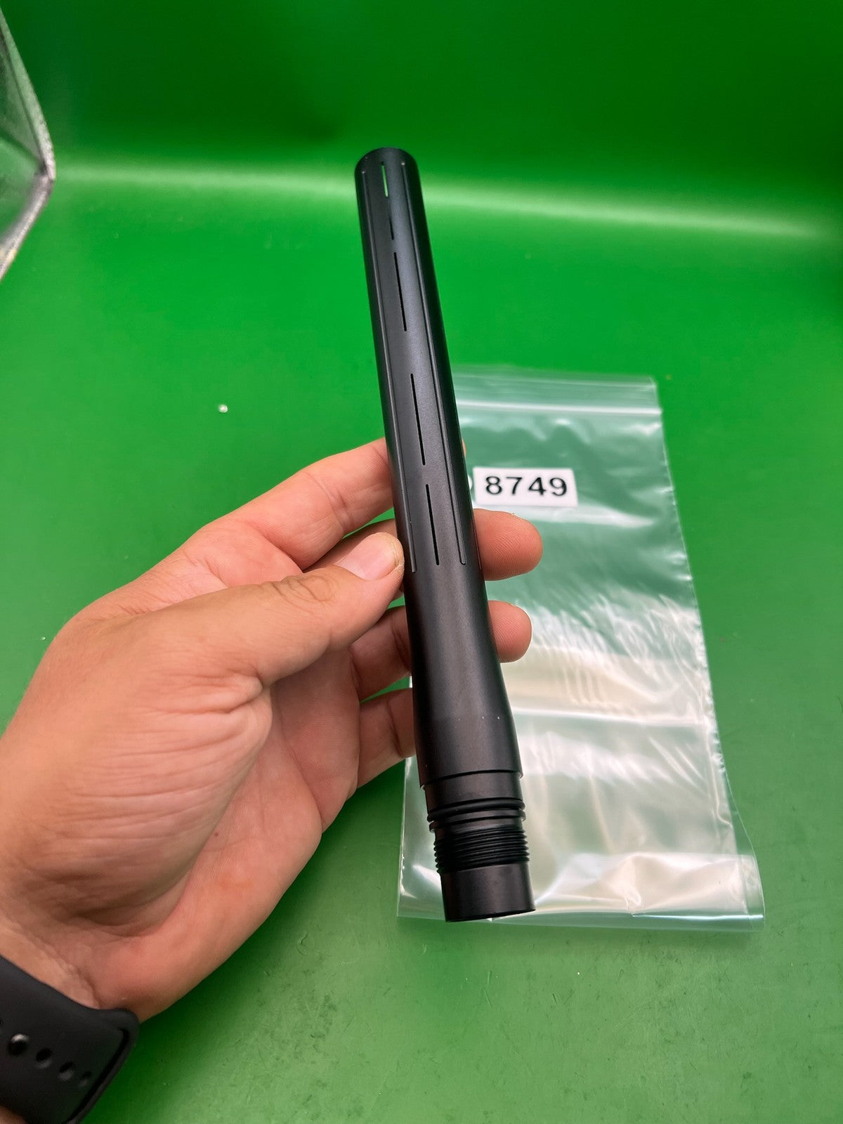 Infamous Silencio Pro DNA Paintball Barrel Tip 14" Black Aluminum