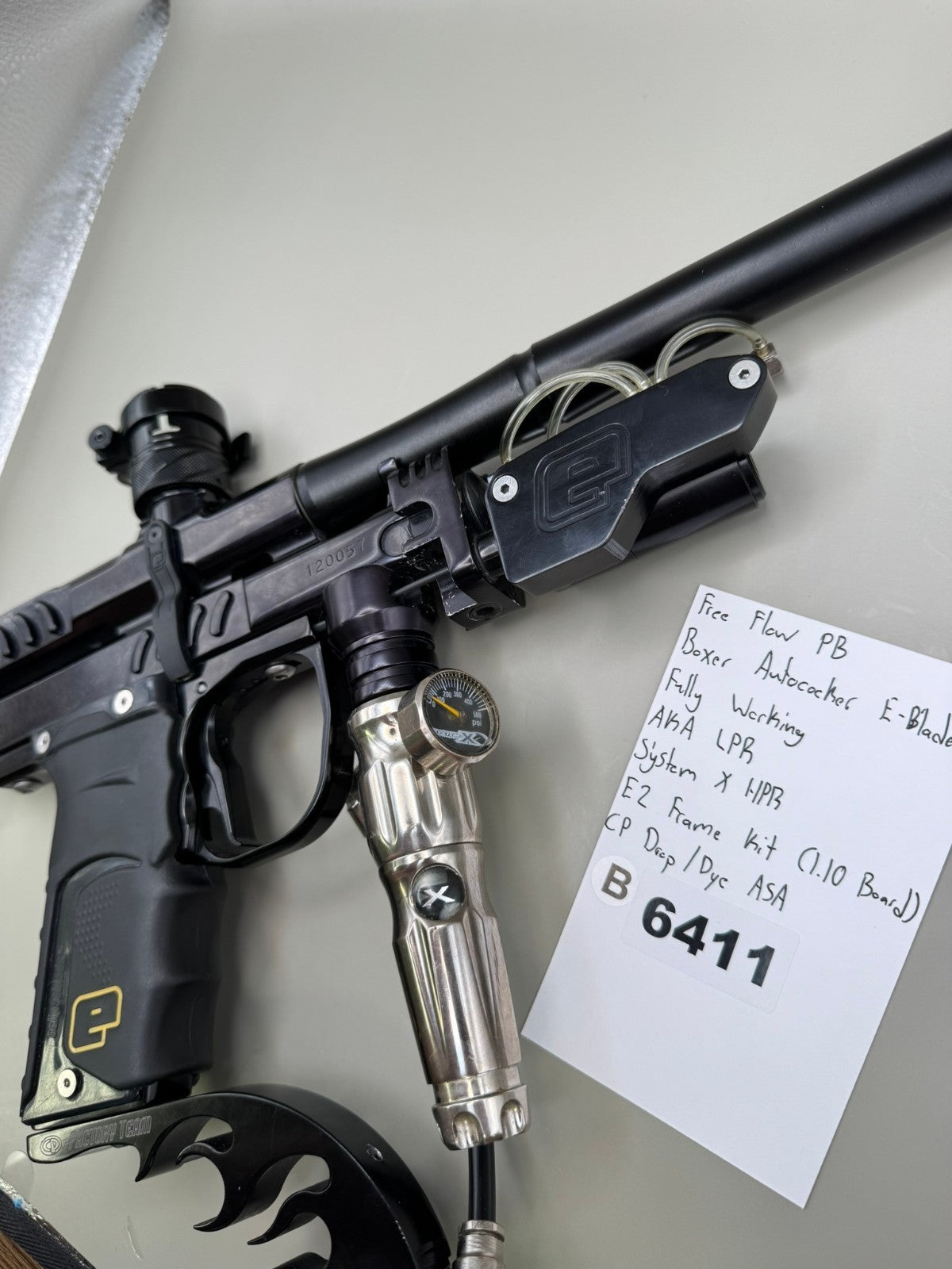 Free Flow PB Boxer Autococker E-Blade - Paintball Marker Fully Working