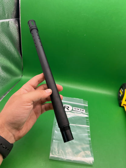 Complex Barrel Back 14" .694 Black Autococker - used paintball barrel back - black