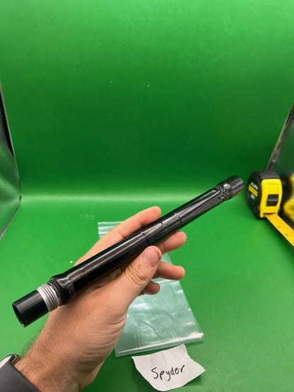 Lapco Spyder Barrel 12" .688 Black - used paintball barrel - black