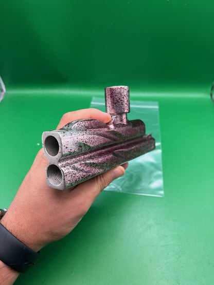 WGP Pro Stock Autococker Body Undrilled Feedneck Mod Pink Splash Ano