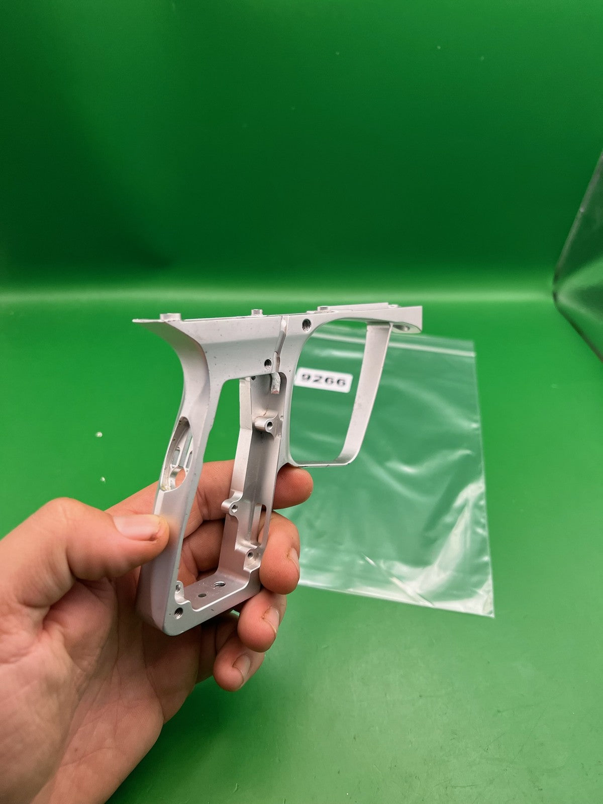 DLX Luxe Trigger Frame Silver Aluminum Electronic Grip Frame
