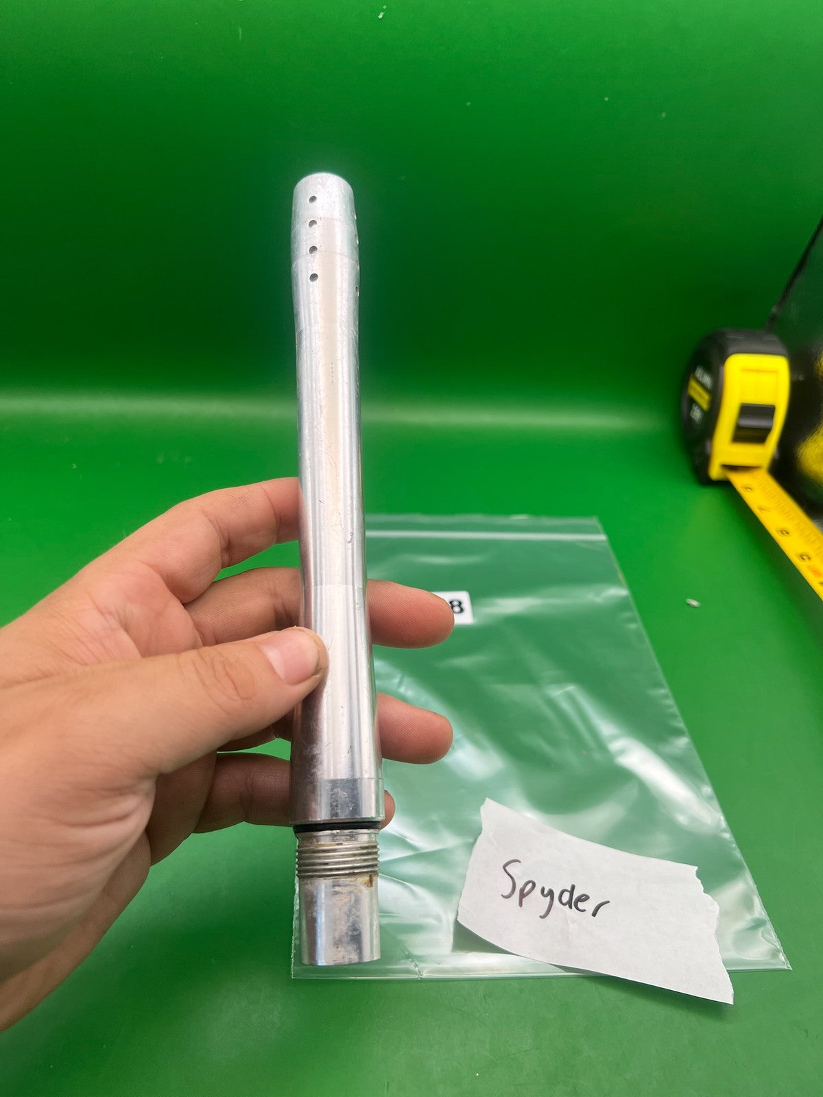 Spyder Barrel Silver 8 inch .880 Bore