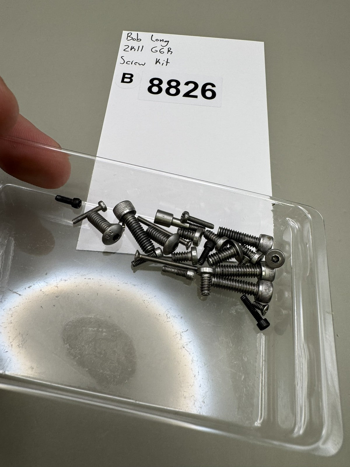 Bob Long 2k11 G6R Screw Kit
