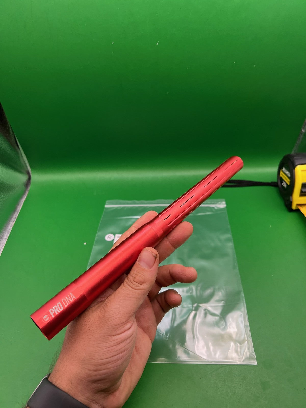 Infamous Pro DNA Silencio Barrel Tip Red 14" Aluminum Paintball