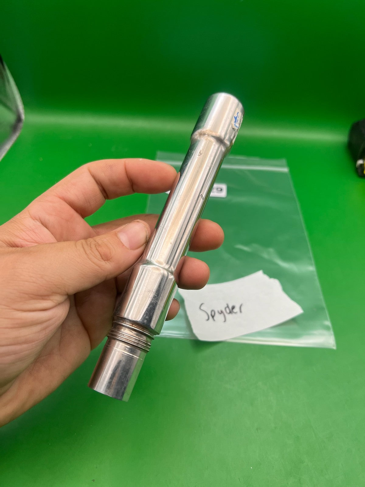 Spyder Dye Chrome Barrel Back .689 Spyder Thread Silver
