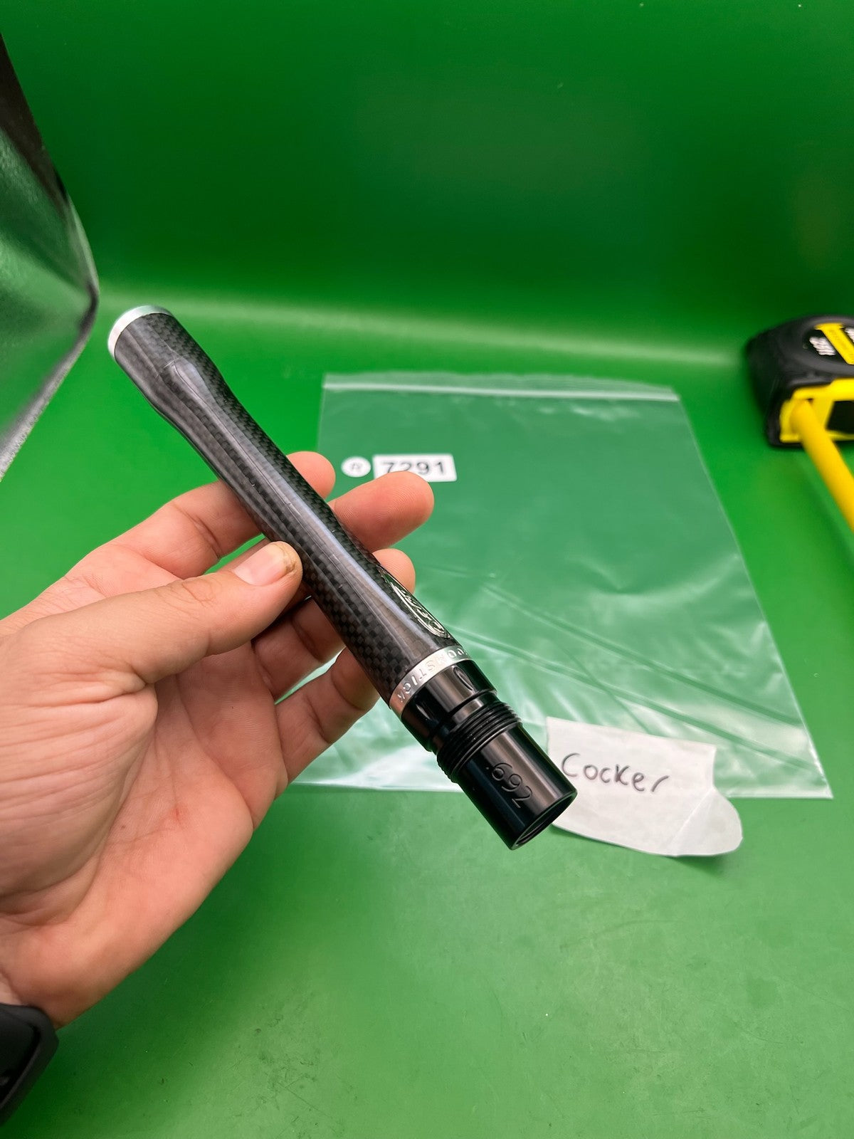 Dye Boomstick Barrel Back Carbon Fiber .692 Bore Autococker AC Thread 8"