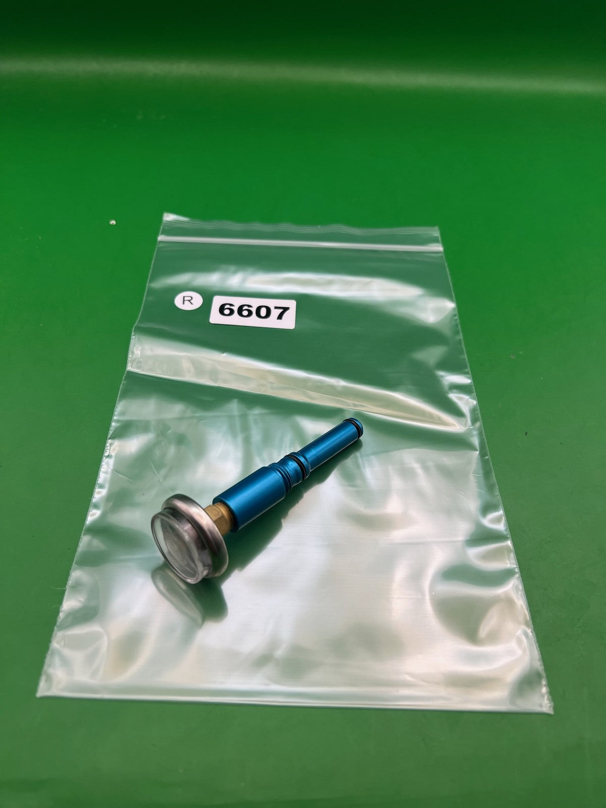Macdev Pressure Tester - used paintball pressure tester - blue/silver