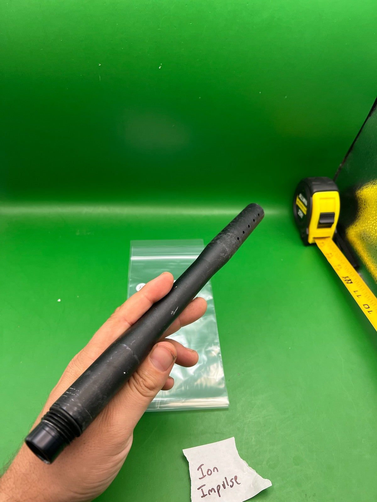 Smart Parts Ion Impulse Barrel Black 12" .689 - used paintball barrel - black