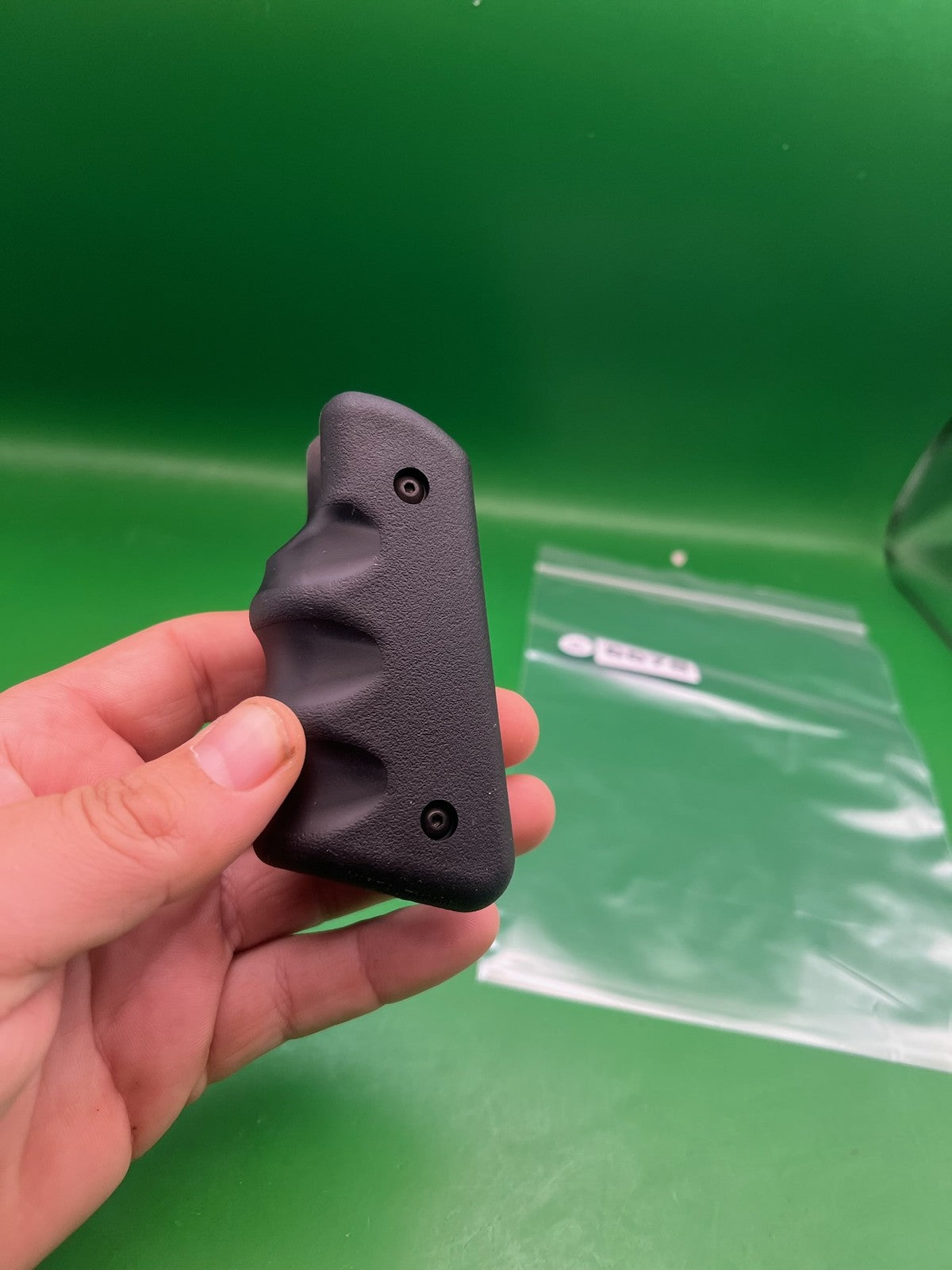 45* Grooved Autococker Grips - used paintball grip panel - black