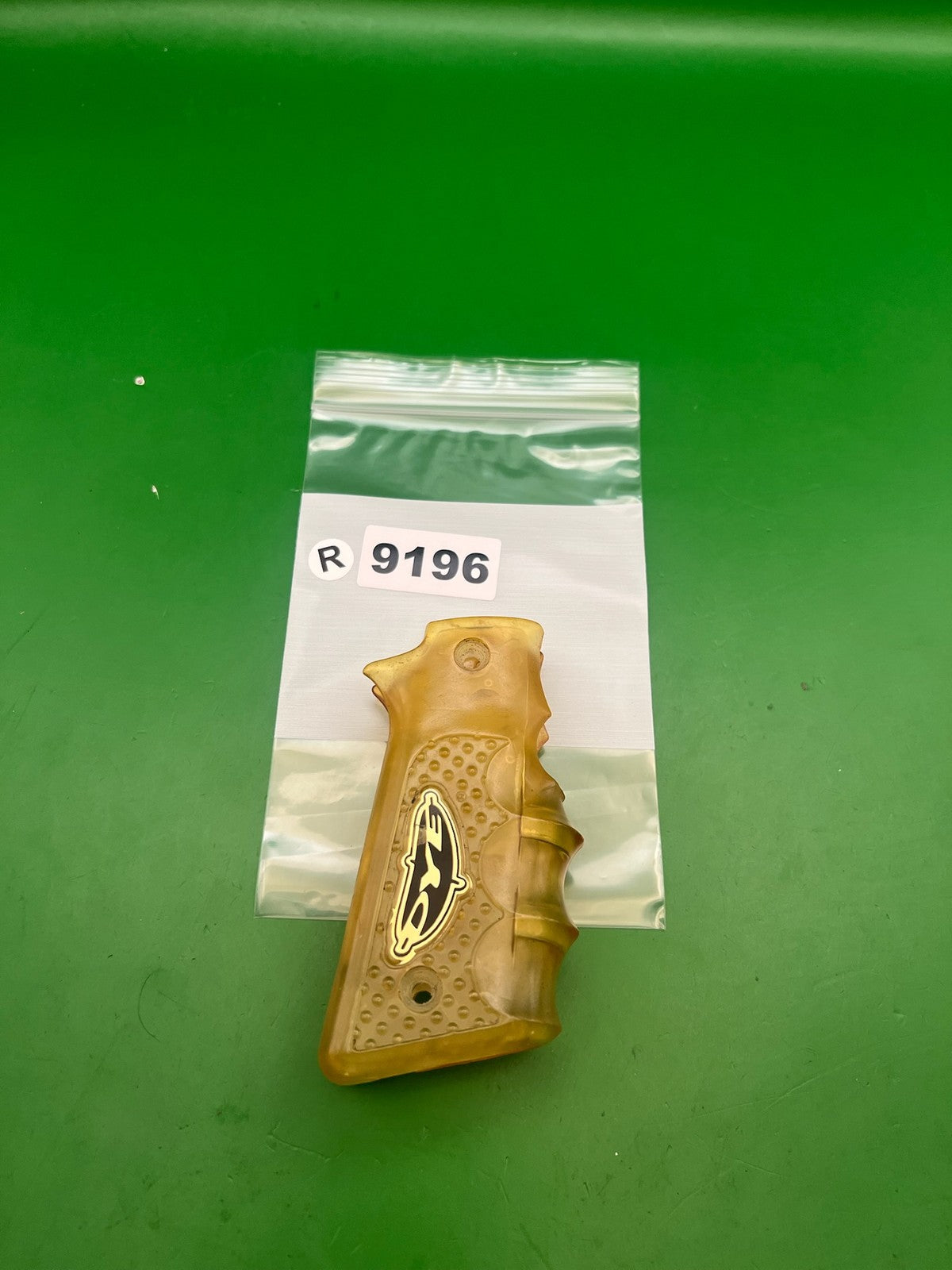 Dye 1911 45 Style Sticky Grip Panels Amber Gold Translucent