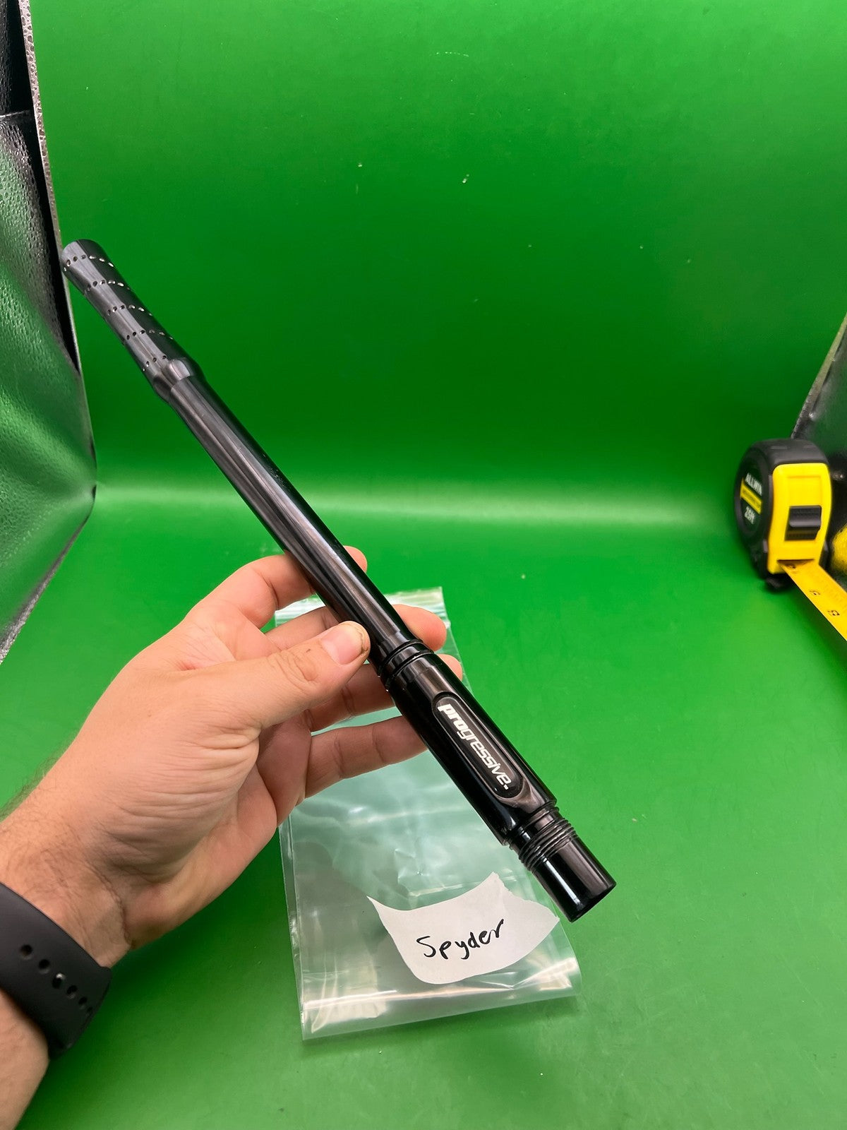 Smart Parts Progressive Barrel Spyder 14" .692 Black - used paintball barrel - black