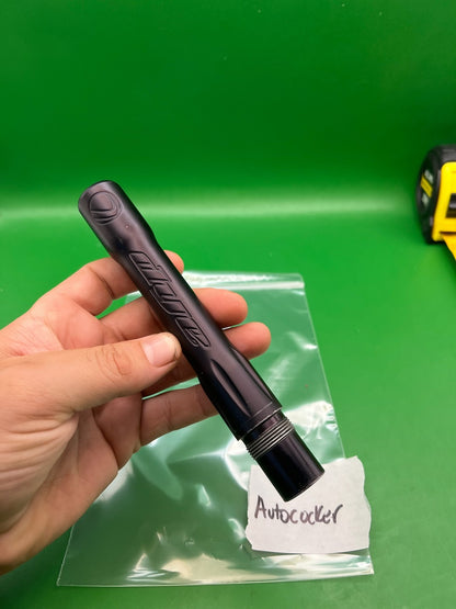 Dye Ultralite Autococker Barrel Back Black .689 Dust Black - used paintball barrel back - dust black