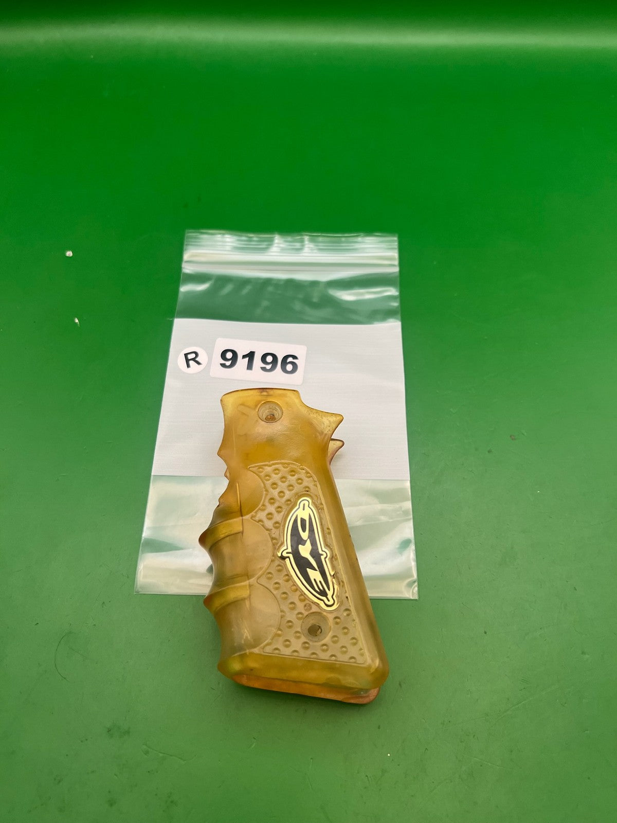 Dye 1911 45 Style Sticky Grip Panels Amber Gold Translucent