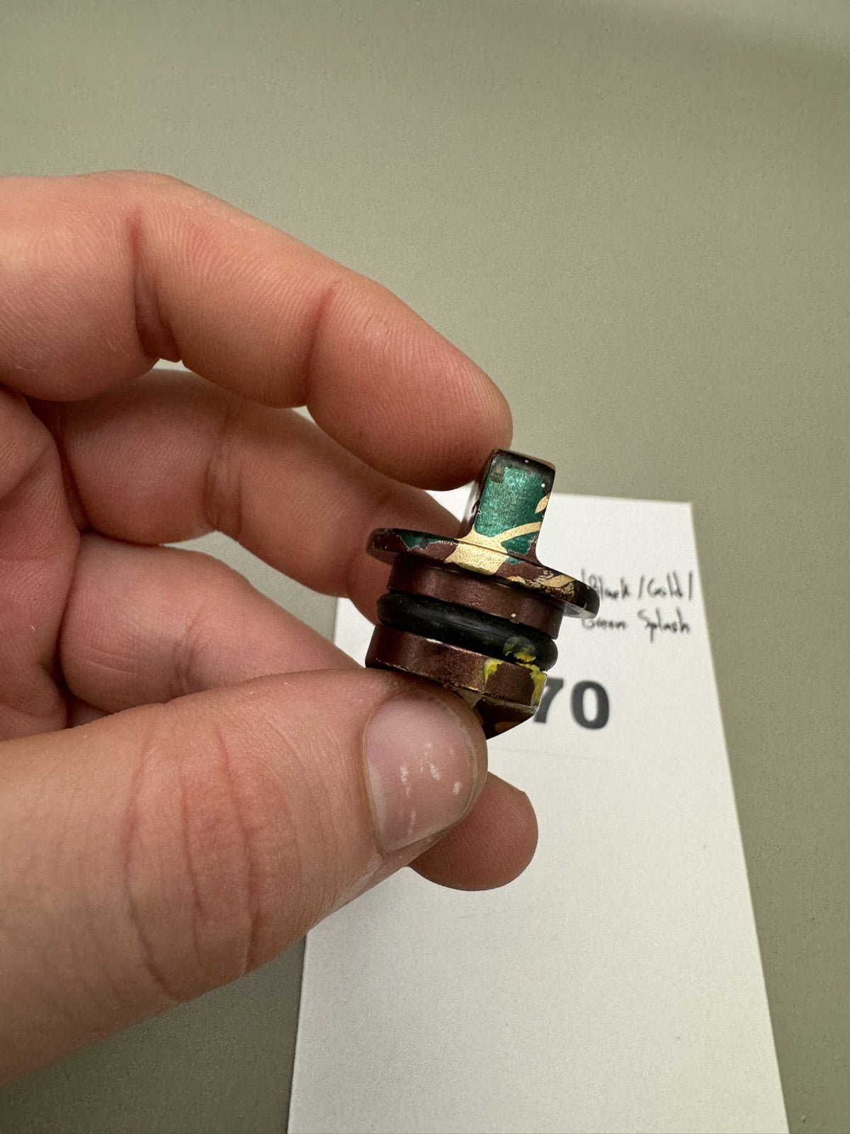 AGD Automag Power Feed Plug - Brown/Black/Gold/Green Splash