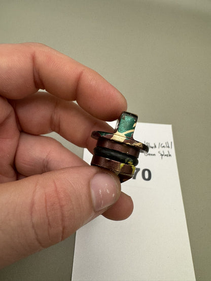 AGD Automag Power Feed Plug - Brown/Black/Gold/Green Splash