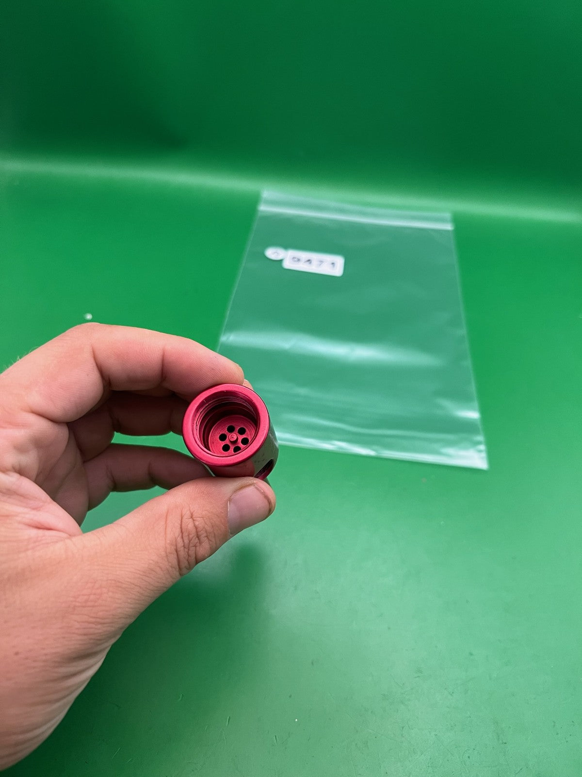 Duckbill Inline ASA Bottomline Air System Adapter Red Anodized Aluminum