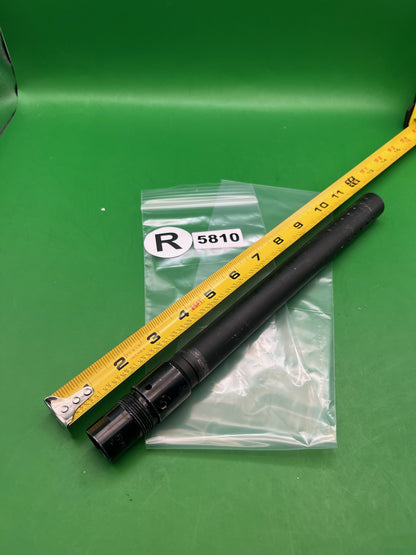 Black CCM Barrel Back 12" .690 Black - used paintball barrel back - black