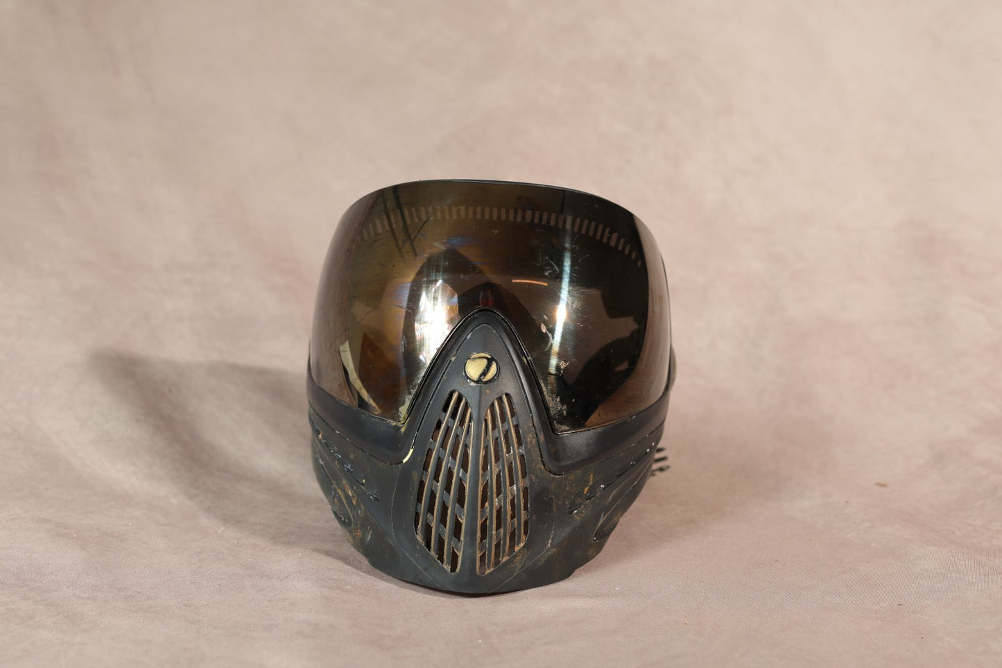 Dye I4 Paintball Mask Black Gold Thermal Lens Full Face Goggle Used