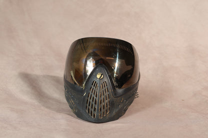 Dye I4 Paintball Mask Black Gold Thermal Lens Full Face Goggle Used