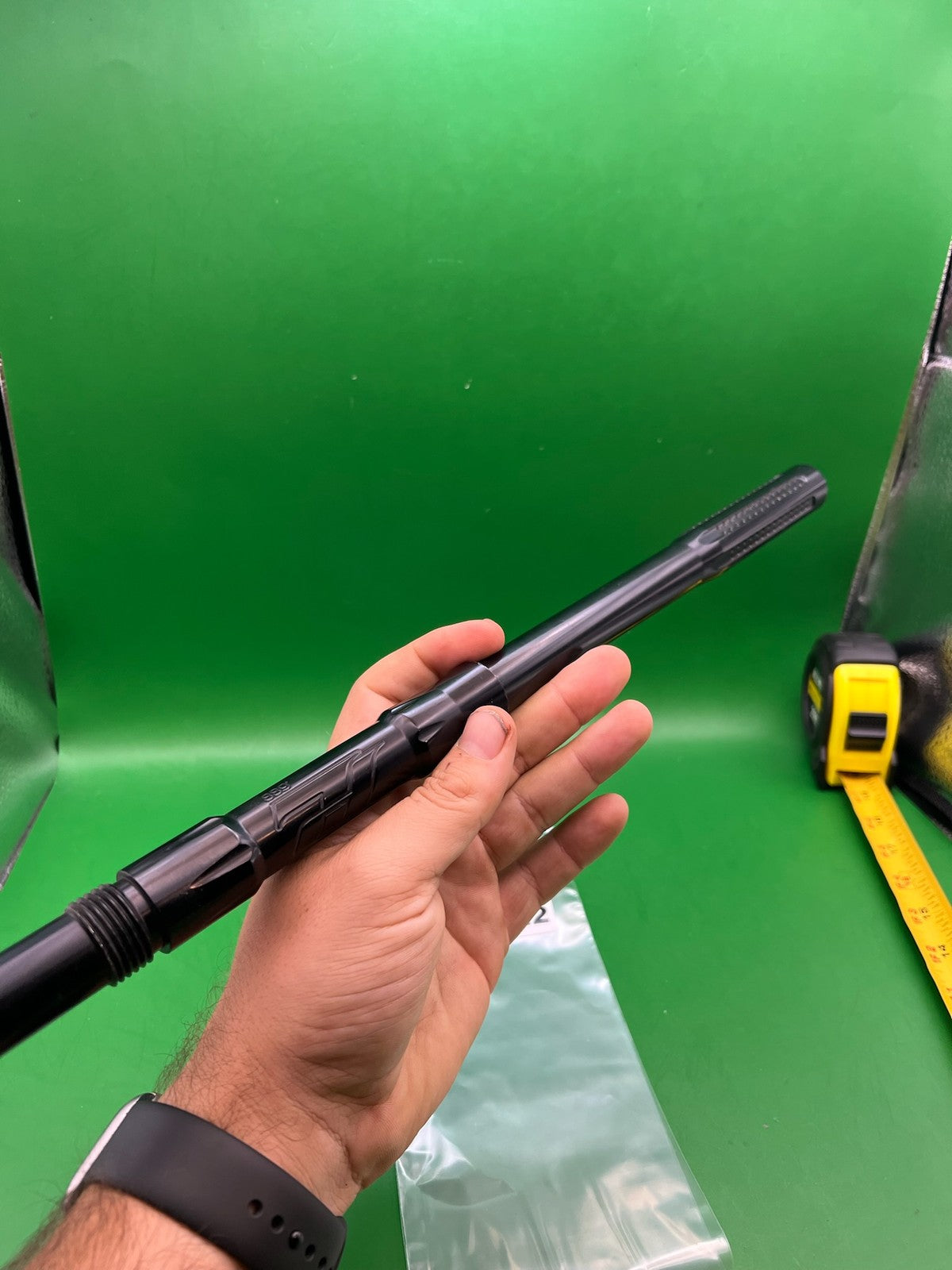 Angel Scypter Barrel - used paintball barrel - black