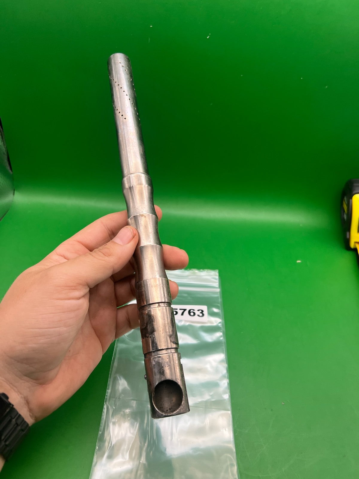 Automag l 14" .689 Chrome - used paintball barrel - chrome / silver