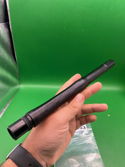 Proto Paintball Barrel Back Black .688 Bore - used paintball barrel back - black