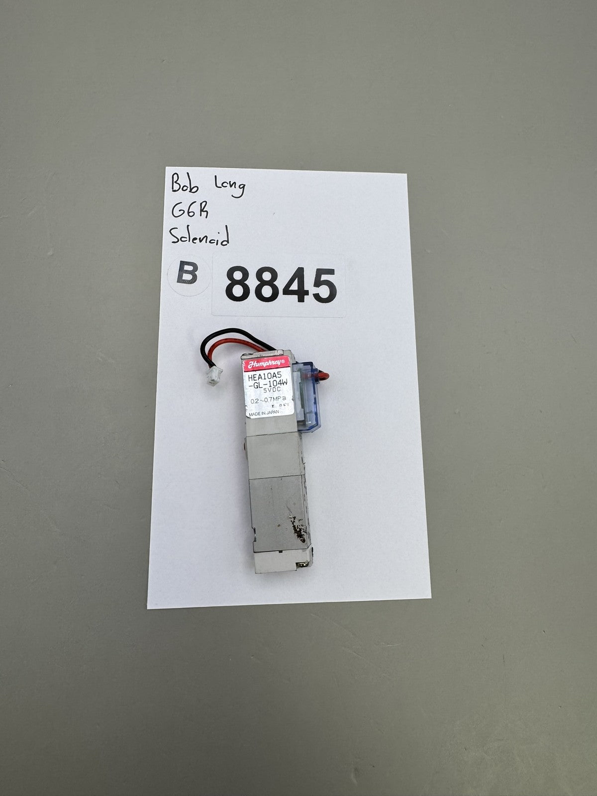 Bob Long G6R Solenoid