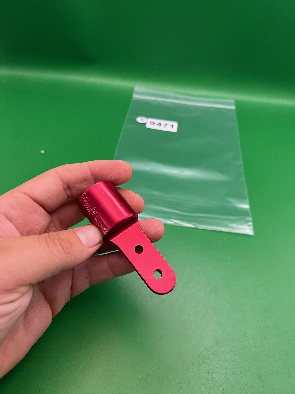 Duckbill Inline ASA Bottomline Air System Adapter Red Anodized Aluminum