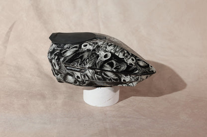 Virtue Spire IR Paintball Hopper Loader Skull Hydro Dip Black Grey