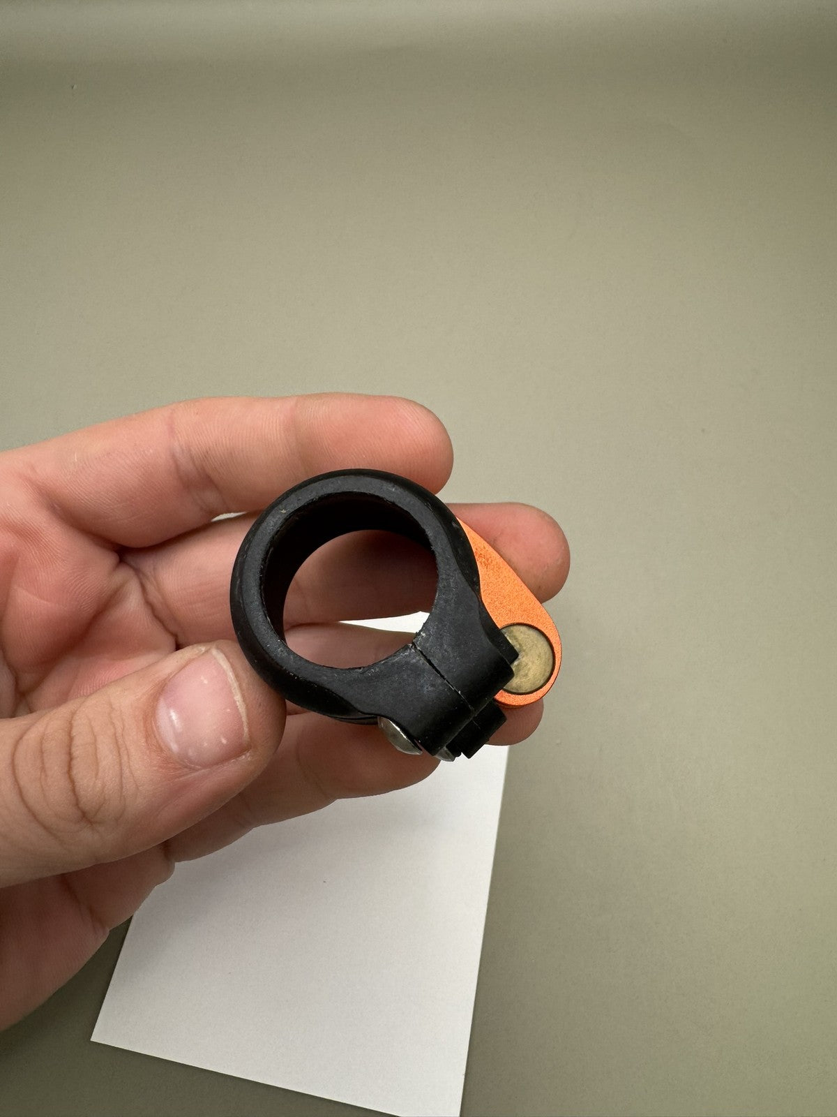 Empire AXE/Mini Feedneck Black Orange Clamping Paintball Part