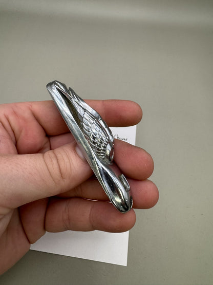 WDP Angel LCD Wings Solenoid Cover - Chrome