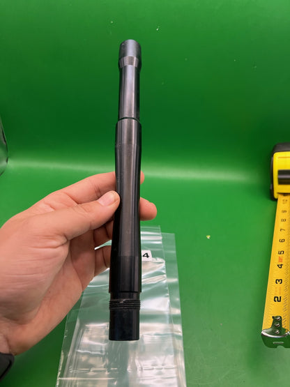 Stock WGP Barrel .690 Back Black - used paintball barrel back - black