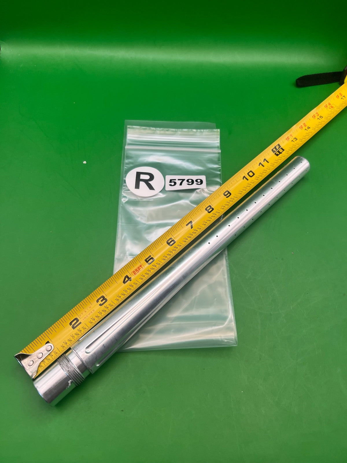 Empire Autococker 14" .691 Silver - used paintball barrel - silver