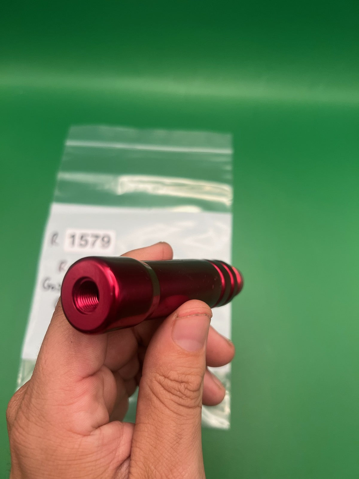 Vintage PB Gas Through Grip Red Anodized Aluminum Paintball Marker