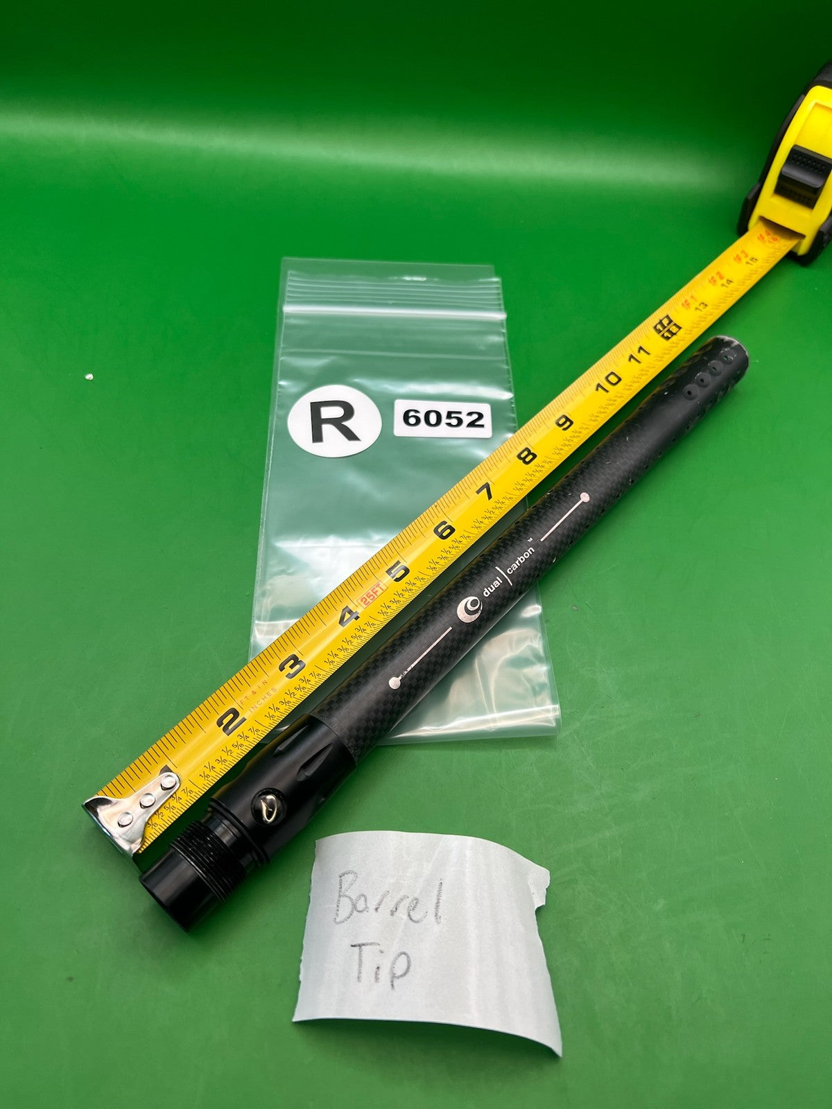 Sly Equipment Dual Carbon Barrel Tip 12" Black - used paintball barrel tip - black