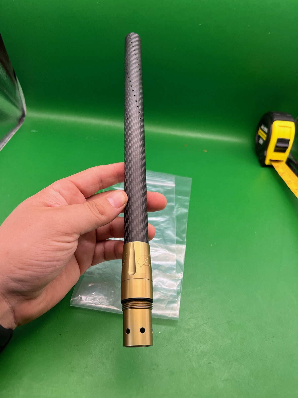 Deadlywind Carbon Fiber Barrel Gold / Carbon 14" Autococker