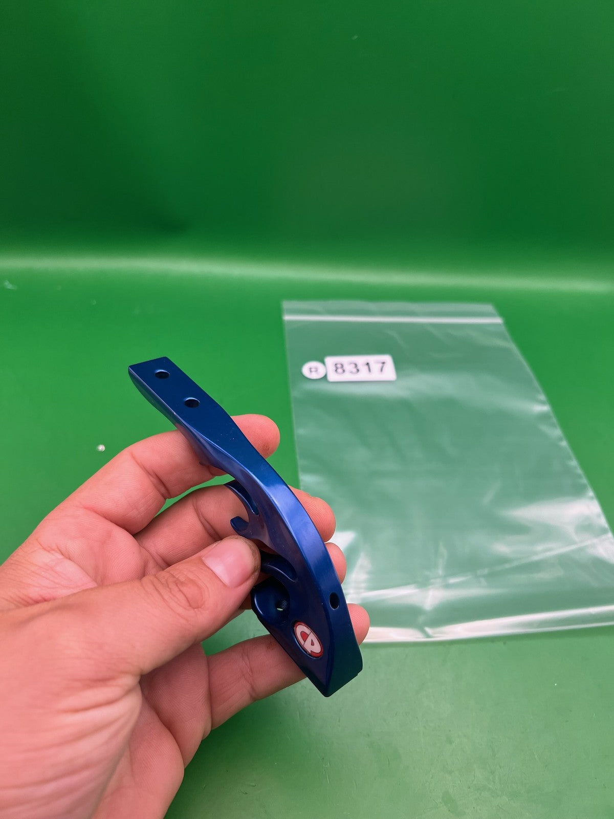CP Custom Products Flame Drop Forward Blue Anodized Paintball ASA