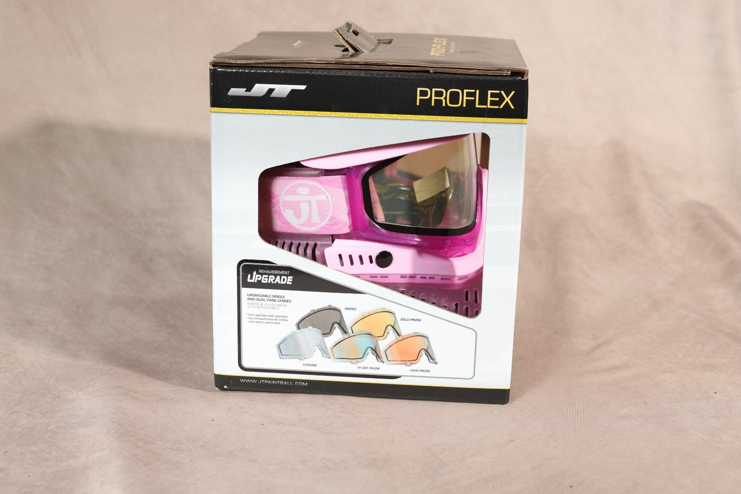JT Proflex Paintball Mask Goggle Pink Spectra Lens System New In Box
