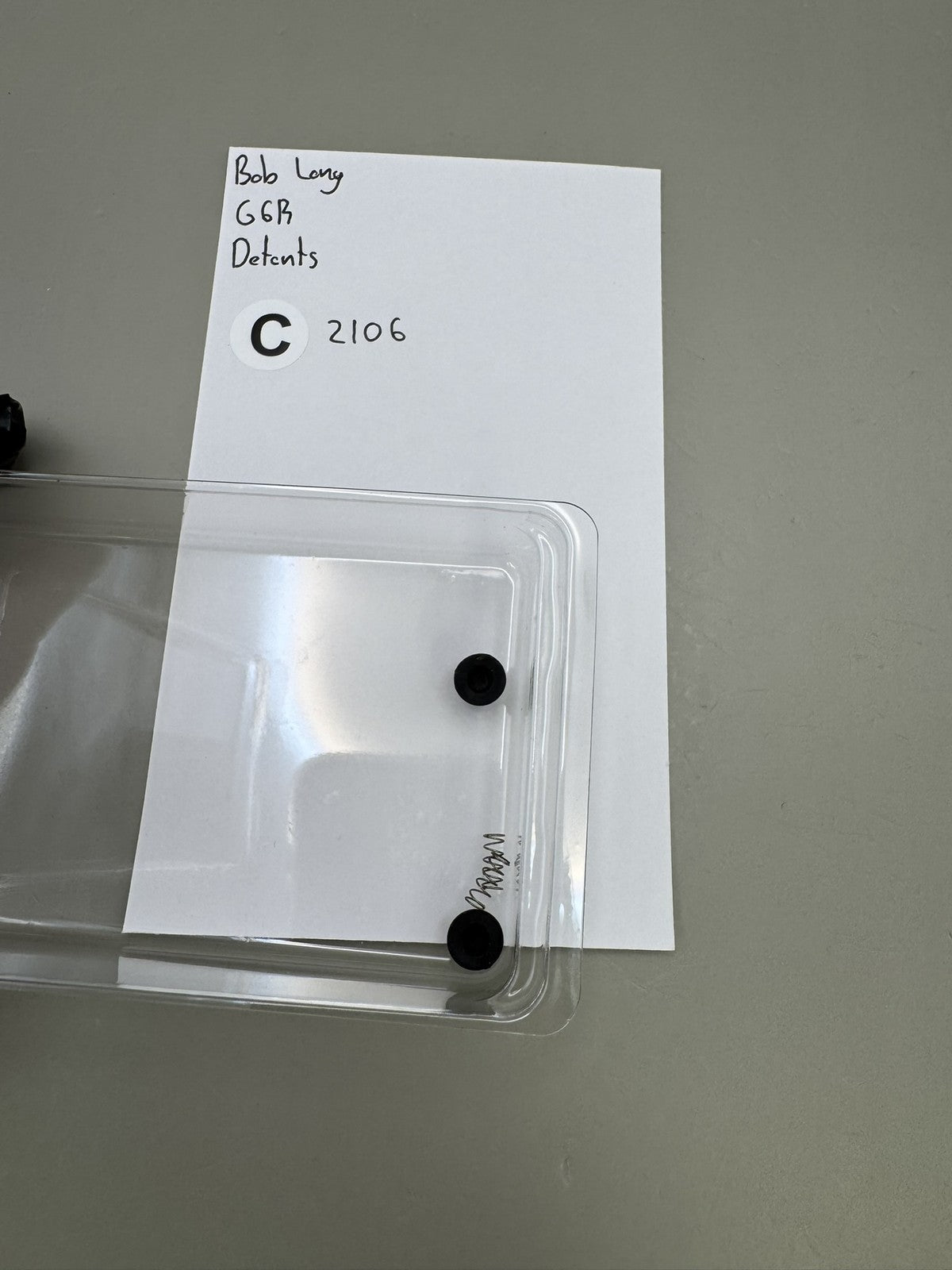 Bob Long G6R Detents