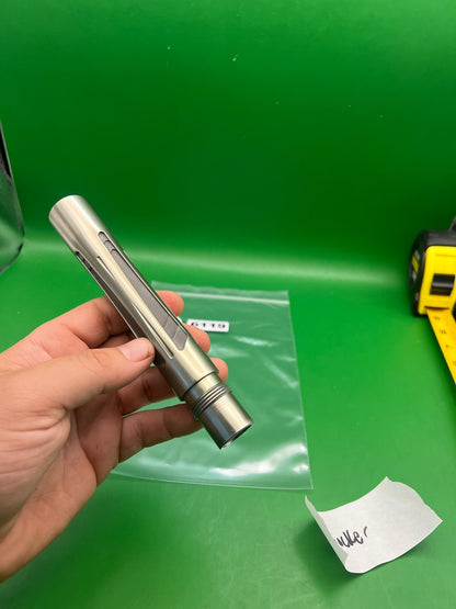 Smart Parts Shocker AA Back .687 Bore Silver - used paintball barrel back - silver