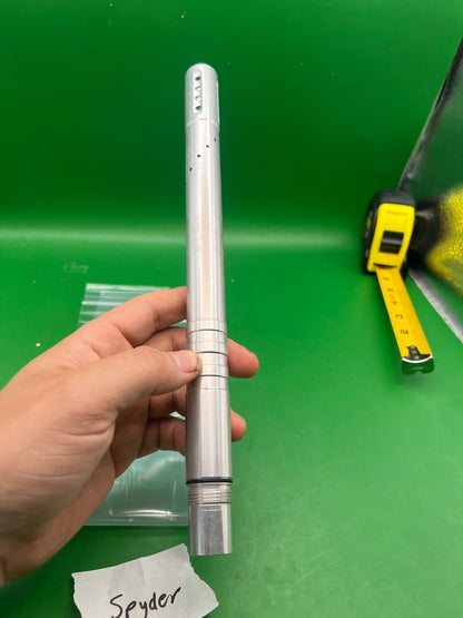 Spyder Thread Aluminum Barrel 12" .684 Silver - used paintball barrel - silver