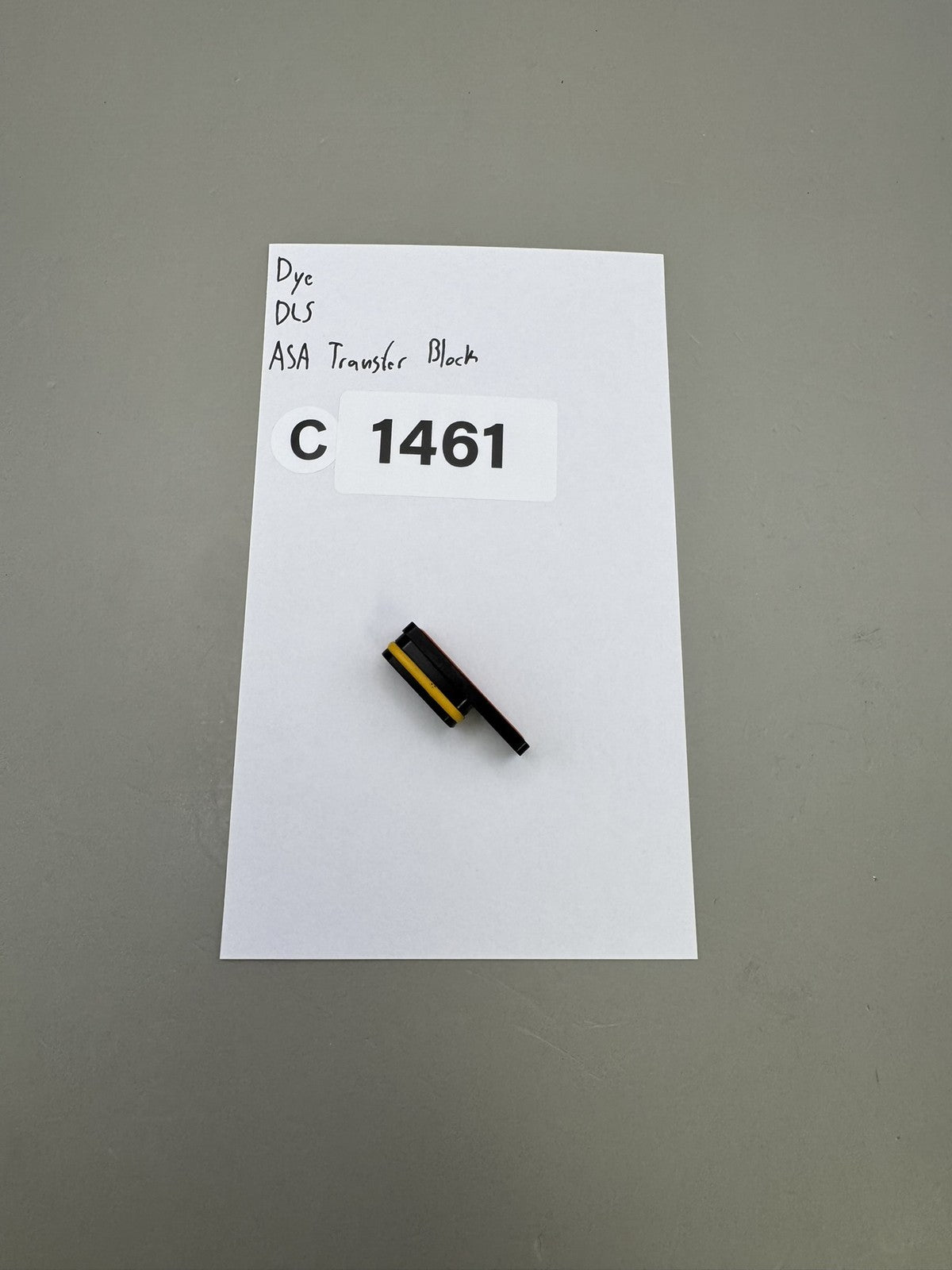 Dye DLS ASA Transfer Block