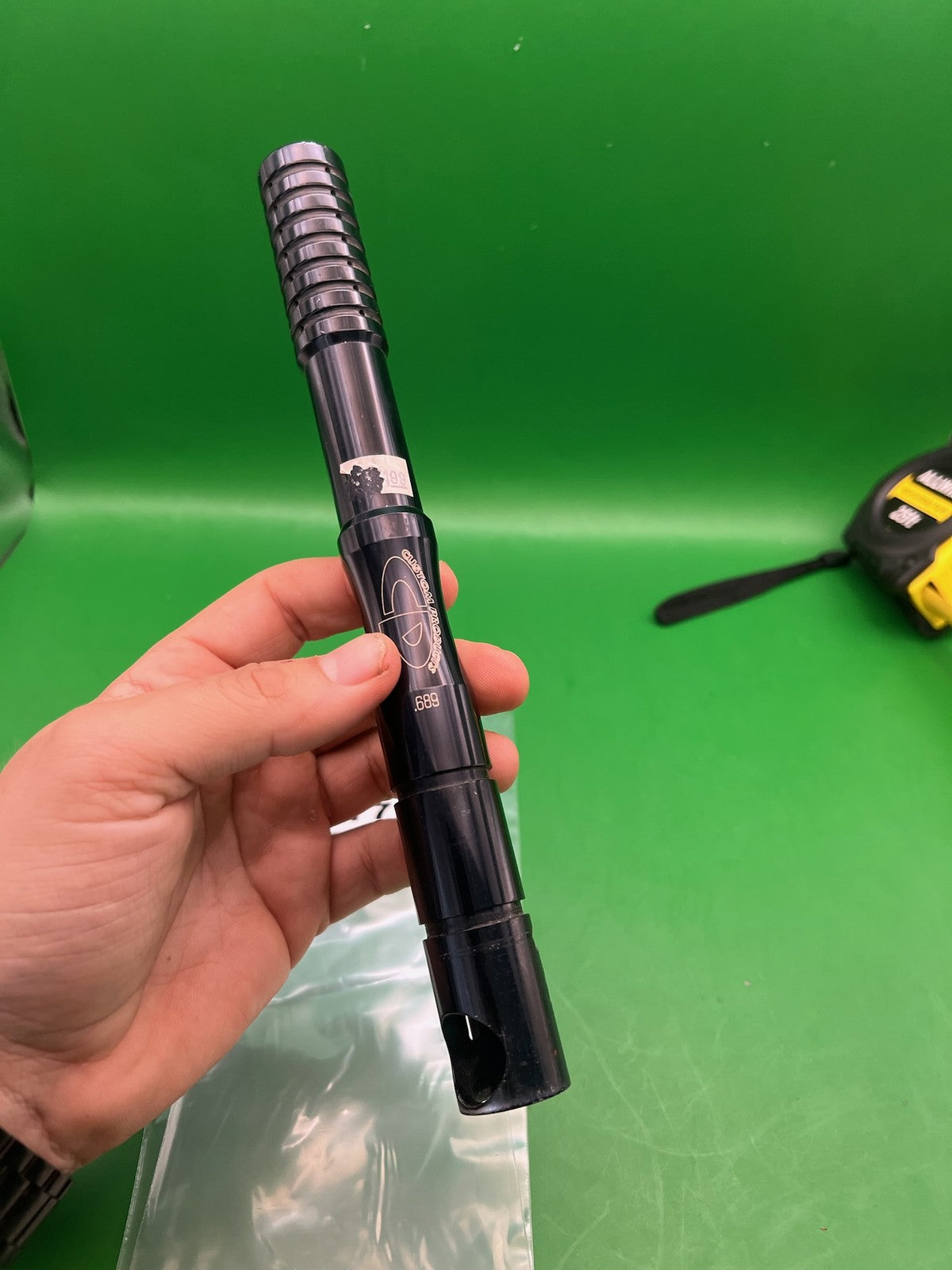 Shorty Automag Barrel  12" .689 Black - used paintball barrel - black